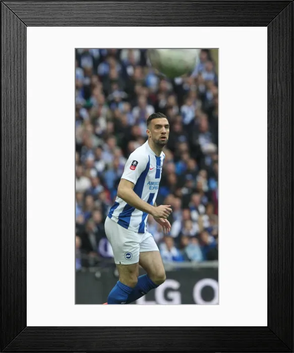 Framed Print : Emirates FA Cup Semi-Final: Manchester City vs. Brighton & Hove Albion Showdown at Wembley Stadium (06.04.19)