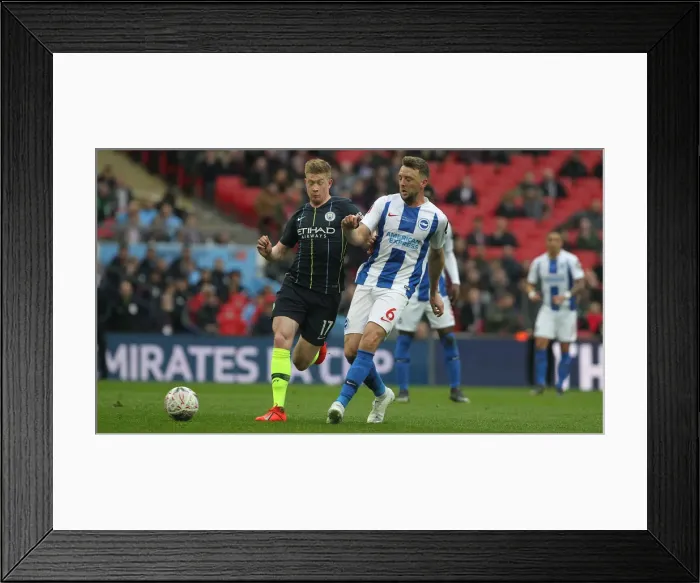Framed Print : Manchester City vs. Brighton and Hove Albion: Emirates FA Cup Semi-Final Battle at Wembley Stadium (06APR19) Framed Print : Manchester City vs. Brighton and Hove Albion: Emirates FA Cup Semi-Final Battle at Wembley Stadium (06APR19)