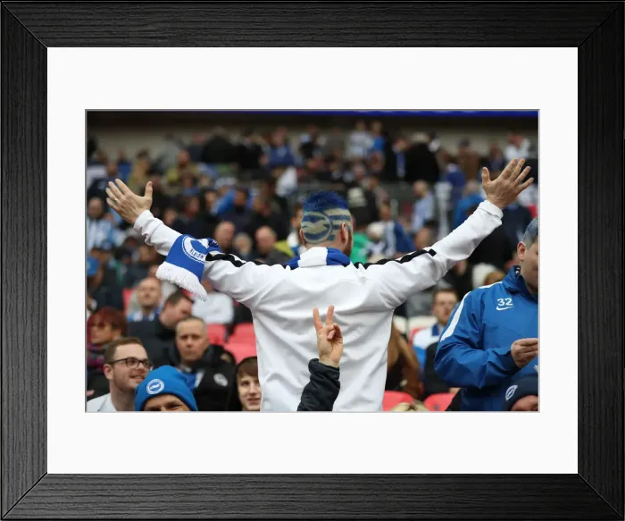 Framed Print : Manchester City vs. Brighton and Hove Albion: Emirates FA Cup Semi-Final Showdown at Wembley Stadium (06APR19) Framed Print : Manchester City vs. Brighton and Hove Albion: Emirates FA Cup Semi-Final Showdown at Wembley Stadium (06APR19)