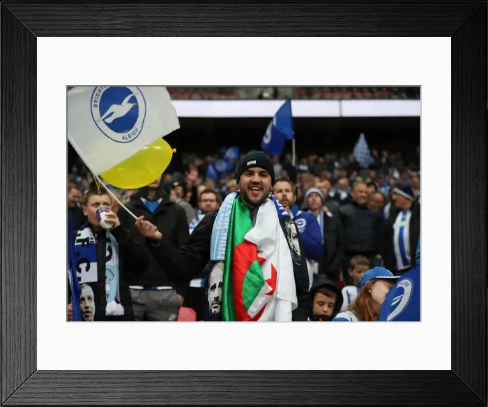 Framed Print : Manchester City vs. Brighton and Hove Albion: Emirates FA Cup Semi-Final Battle at Wembley Stadium (06APR19) Framed Print : Manchester City vs. Brighton and Hove Albion: Emirates FA Cup Semi-Final Battle at Wembley Stadium (06APR19)