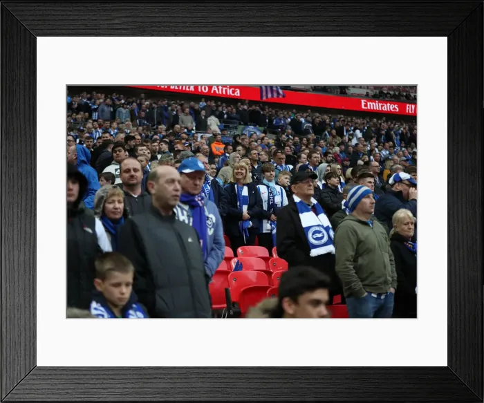 Framed Print : Manchester City vs. Brighton and Hove Albion: FA Cup Semi-Final Battle at Wembley Stadium (06APR19) Framed Print : Manchester City vs. Brighton and Hove Albion: FA Cup Semi-Final Battle at Wembley Stadium (06APR19)