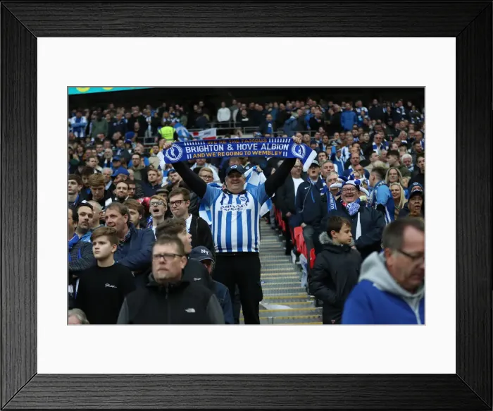 Framed Print : Manchester City vs. Brighton and Hove Albion: FA Cup Semi-Final Battle at Wembley Stadium (06APR19) Framed Print : Manchester City vs. Brighton and Hove Albion: FA Cup Semi-Final Battle at Wembley Stadium (06APR19)
