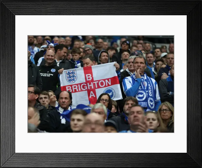 Framed Print : Manchester City vs. Brighton and Hove Albion: FA Cup Semi-Final Battle at Wembley Stadium (06APR19)