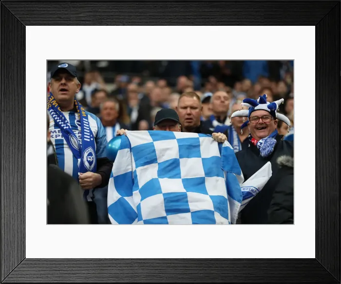 Framed Print : Manchester City vs. Brighton and Hove Albion: FA Cup Semi-Final Battle at Wembley Stadium (06APR19) Framed Print : Manchester City vs. Brighton and Hove Albion: FA Cup Semi-Final Battle at Wembley Stadium (06APR19)