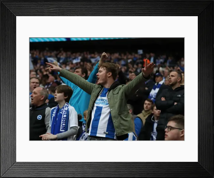 Framed Print : Manchester City vs. Brighton and Hove Albion: FA Cup Semi-Final Battle at Wembley Stadium (06APR19)