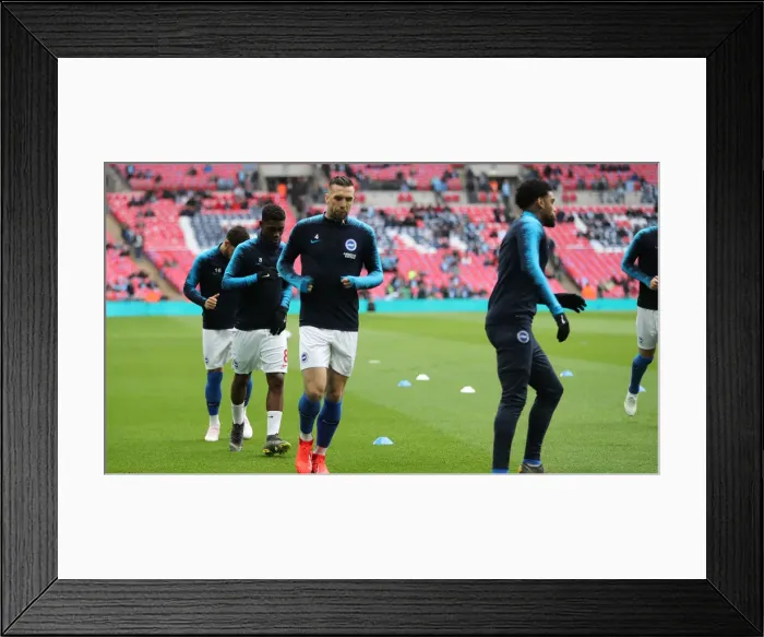Framed Print : Manchester City vs. Brighton and Hove Albion: FA Cup Semi-Final Battle at Wembley Stadium (06APR19) Framed Print : Manchester City vs. Brighton and Hove Albion: FA Cup Semi-Final Battle at Wembley Stadium (06APR19)