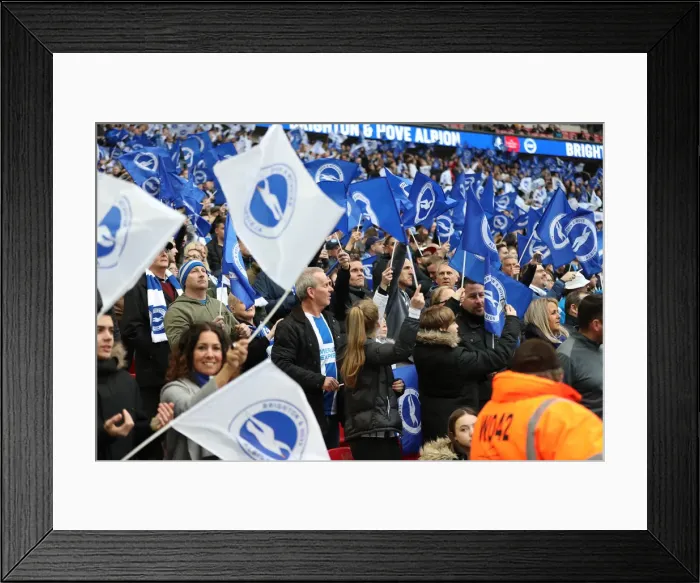 Framed Print : Manchester City vs. Brighton and Hove Albion: Emirates FA Cup Semi-Final Battle at Wembley Stadium (06APR19) Framed Print : Manchester City vs. Brighton and Hove Albion: Emirates FA Cup Semi-Final Battle at Wembley Stadium (06APR19)