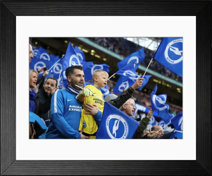 Framed Print : Emirates FA Cup Semi-Final: Manchester City vs. Brighton & Hove Albion at Wembley Stadium (06.04.19) Framed Print : Emirates FA Cup Semi-Final: Manchester City vs. Brighton & Hove Albion at Wembley Stadium (06.04.19)