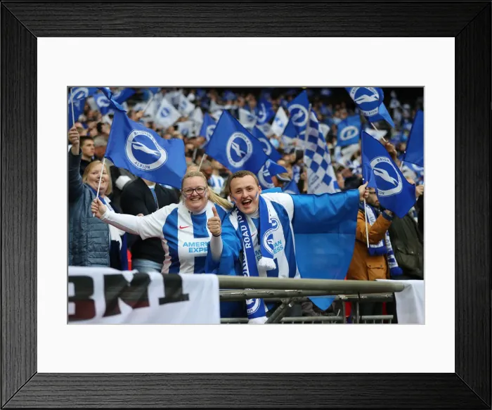 Framed Print : Manchester City vs. Brighton and Hove Albion: FA Cup Semi-Final Battle at Wembley Stadium (06APR19) Framed Print : Manchester City vs. Brighton and Hove Albion: FA Cup Semi-Final Battle at Wembley Stadium (06APR19)