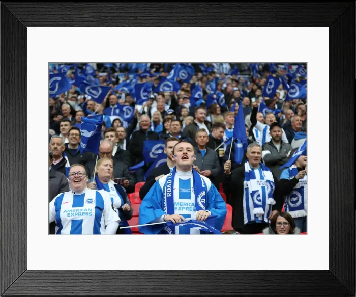 Framed Print : Manchester City vs. Brighton and Hove Albion: FA Cup Semi-Final Battle at Wembley Stadium (06APR19) Framed Print : Manchester City vs. Brighton and Hove Albion: FA Cup Semi-Final Battle at Wembley Stadium (06APR19)