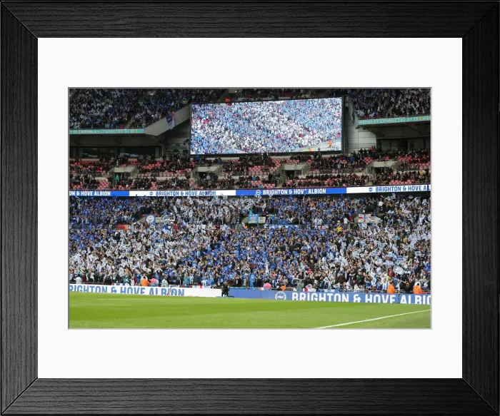 Framed Print : Manchester City vs. Brighton and Hove Albion: FA Cup Semi-Final Battle at Wembley Stadium (06APR19) Framed Print : Manchester City vs. Brighton and Hove Albion: FA Cup Semi-Final Battle at Wembley Stadium (06APR19)