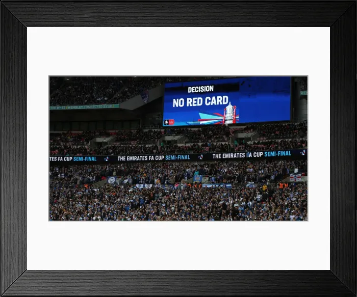 Framed Print : Manchester City vs. Brighton and Hove Albion: FA Cup Semi-Final Battle at Wembley Stadium (06.04.19) Framed Print : Manchester City vs. Brighton and Hove Albion: FA Cup Semi-Final Battle at Wembley Stadium (06.04.19)