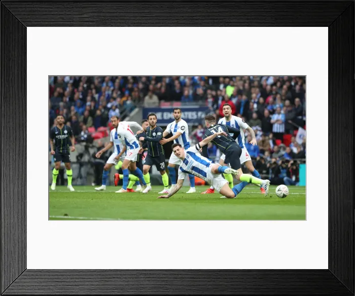 Framed Print : Emirates FA Cup Semi-Final: Manchester City vs. Brighton & Hove Albion Showdown at Wembley Stadium (06.04.19) Framed Print : Emirates FA Cup Semi-Final: Manchester City vs. Brighton & Hove Albion Showdown at Wembley Stadium (06.04.19)