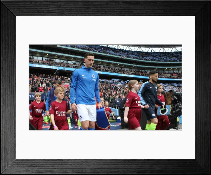 Framed Print : Manchester City vs. Brighton and Hove Albion: FA Cup Semi-Final Battle at Wembley Stadium (06APR19)