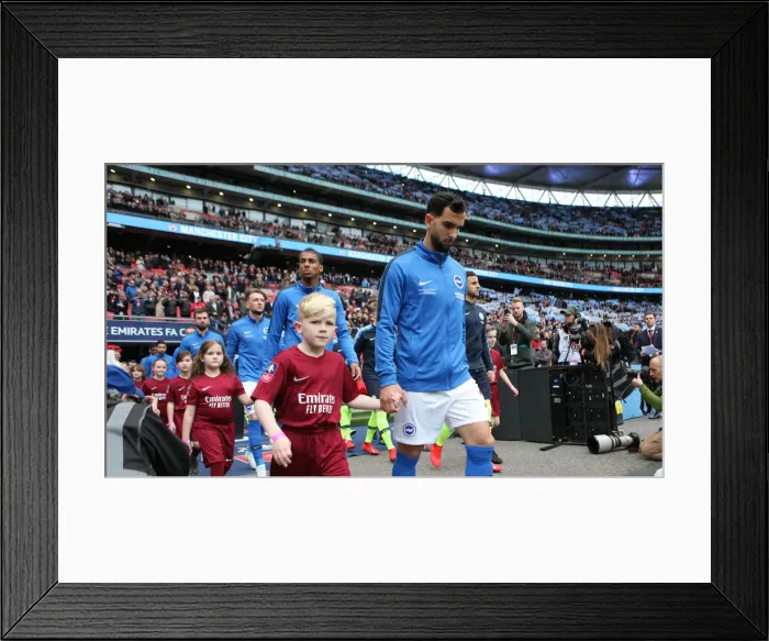 Framed Print : Manchester City vs. Brighton and Hove Albion: FA Cup Semi-Final Battle at Wembley Stadium (06APR19) Framed Print : Manchester City vs. Brighton and Hove Albion: FA Cup Semi-Final Battle at Wembley Stadium (06APR19)