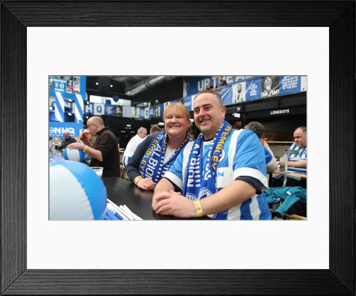 Framed Print : FA Cup Semi-Final Showdown: Manchester City vs. Brighton & Hove Albion at Wembley Stadium (06APR19) Framed Print : FA Cup Semi-Final Showdown: Manchester City vs. Brighton & Hove Albion at Wembley Stadium (06APR19)
