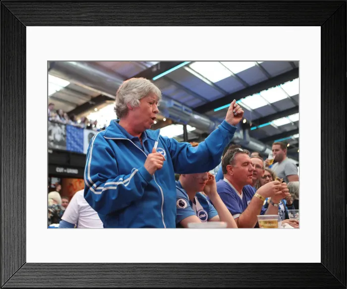 Framed Print : Emirates FA Cup Semi-Final: Manchester City vs. Brighton & Hove Albion Showdown at Wembley Stadium (06.04.19)