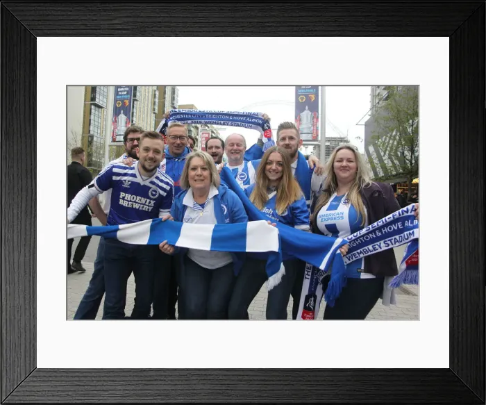 Framed Print : Manchester City vs. Brighton and Hove Albion: FA Cup Semi-Final Battle at Wembley Stadium (06APR19) Framed Print : Manchester City vs. Brighton and Hove Albion: FA Cup Semi-Final Battle at Wembley Stadium (06APR19)