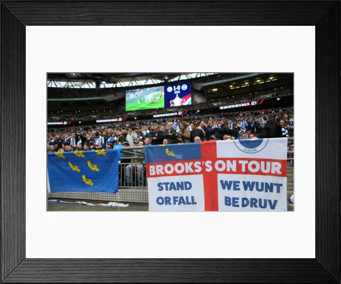 Framed Print : Manchester City vs. Brighton and Hove Albion: FA Cup Semi-Final Battle at Wembley Stadium (06APR19) Framed Print : Manchester City vs. Brighton and Hove Albion: FA Cup Semi-Final Battle at Wembley Stadium (06APR19)