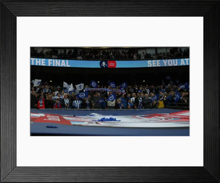 Framed Print : Manchester City vs. Brighton and Hove Albion: FA Cup Semi-Final Battle at Wembley Stadium (06APR19) Framed Print : Manchester City vs. Brighton and Hove Albion: FA Cup Semi-Final Battle at Wembley Stadium (06APR19)