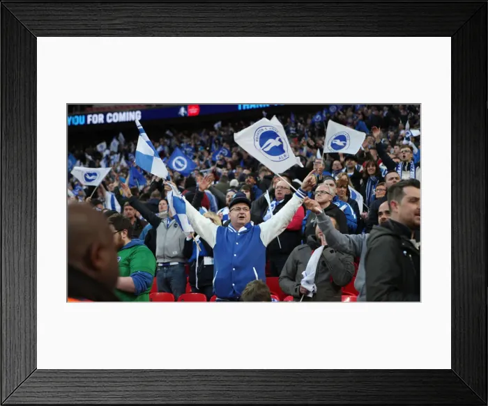 Framed Print : Manchester City vs. Brighton and Hove Albion: FA Cup Semi-Final Battle at Wembley Stadium (06APR19) Framed Print : Manchester City vs. Brighton and Hove Albion: FA Cup Semi-Final Battle at Wembley Stadium (06APR19)