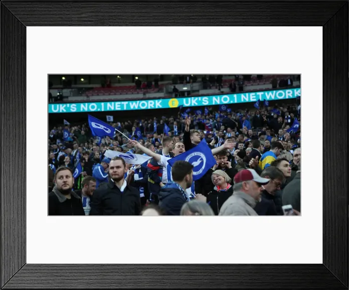 Framed Print : Emirates FA Cup Semi-Final: Manchester City vs. Brighton & Hove Albion Showdown at Wembley Stadium (06.04.19) Framed Print : Emirates FA Cup Semi-Final: Manchester City vs. Brighton & Hove Albion Showdown at Wembley Stadium (06.04.19)
