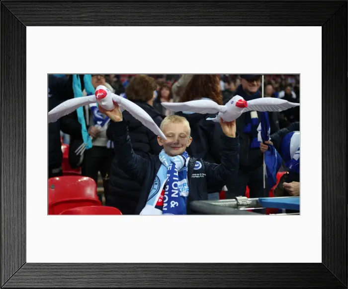 Framed Print : Manchester City vs. Brighton and Hove Albion: FA Cup Semi-Final Battle at Wembley Stadium (06APR19) Framed Print : Manchester City vs. Brighton and Hove Albion: FA Cup Semi-Final Battle at Wembley Stadium (06APR19)