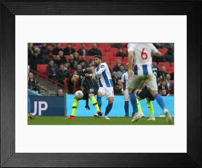 Framed Print : Emirates FA Cup Semi-Final: Manchester City vs. Brighton & Hove Albion Showdown at Wembley Stadium (06.04.19) Framed Print : Emirates FA Cup Semi-Final: Manchester City vs. Brighton & Hove Albion Showdown at Wembley Stadium (06.04.19)