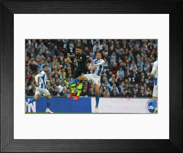 Framed Print : Emirates FA Cup Semi-Final: Manchester City vs. Brighton & Hove Albion at Wembley Stadium (06.04.19) Framed Print : Emirates FA Cup Semi-Final: Manchester City vs. Brighton & Hove Albion at Wembley Stadium (06.04.19)