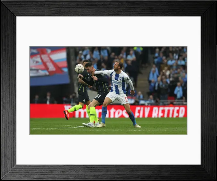 Framed Print : Manchester City vs. Brighton and Hove Albion: Emirates FA Cup Semi-Final Showdown at Wembley Stadium (06APR19) Framed Print : Manchester City vs. Brighton and Hove Albion: Emirates FA Cup Semi-Final Showdown at Wembley Stadium (06APR19)
