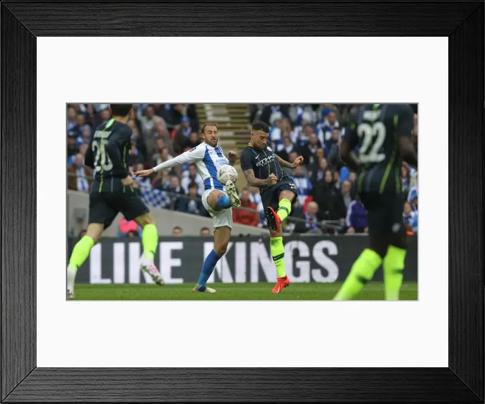 Framed Print : Emirates FA Cup Semi-Final: Manchester City vs. Brighton & Hove Albion Showdown at Wembley Stadium (06.04.19) Framed Print : Emirates FA Cup Semi-Final: Manchester City vs. Brighton & Hove Albion Showdown at Wembley Stadium (06.04.19)