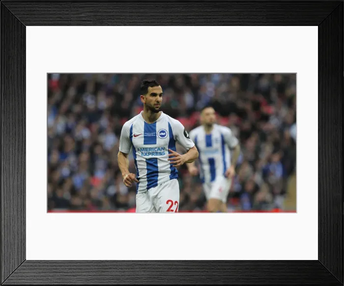 Framed Print : Manchester City vs. Brighton and Hove Albion: Emirates FA Cup Semi-Final Showdown at Wembley Stadium (06APR19)