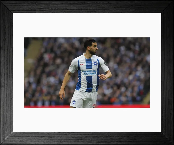 Framed Print : Emirates FA Cup Semi-Final: Manchester City vs. Brighton & Hove Albion Showdown at Wembley Stadium (06.04.19)