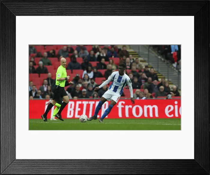 Framed Print : Manchester City vs. Brighton and Hove Albion: Emirates FA Cup Semi-Final Battle at Wembley Stadium (06APR19)