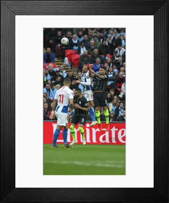 Framed Print : Manchester City vs. Brighton and Hove Albion: Emirates FA Cup Semi-Final Showdown at Wembley Stadium (06APR19) Framed Print : Manchester City vs. Brighton and Hove Albion: Emirates FA Cup Semi-Final Showdown at Wembley Stadium (06APR19)