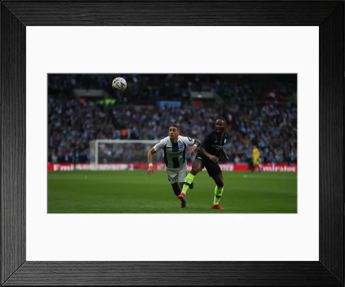 Framed Print : Manchester City vs. Brighton and Hove Albion: FA Cup Semi-Final Battle at Wembley Stadium (06APR19) Framed Print : Manchester City vs. Brighton and Hove Albion: FA Cup Semi-Final Battle at Wembley Stadium (06APR19)