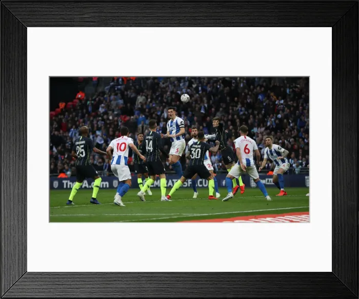 Framed Print : Emirates FA Cup Semi-Final: Manchester City vs. Brighton & Hove Albion Showdown at Wembley Stadium (06.04.19) Framed Print : Emirates FA Cup Semi-Final: Manchester City vs. Brighton & Hove Albion Showdown at Wembley Stadium (06.04.19)