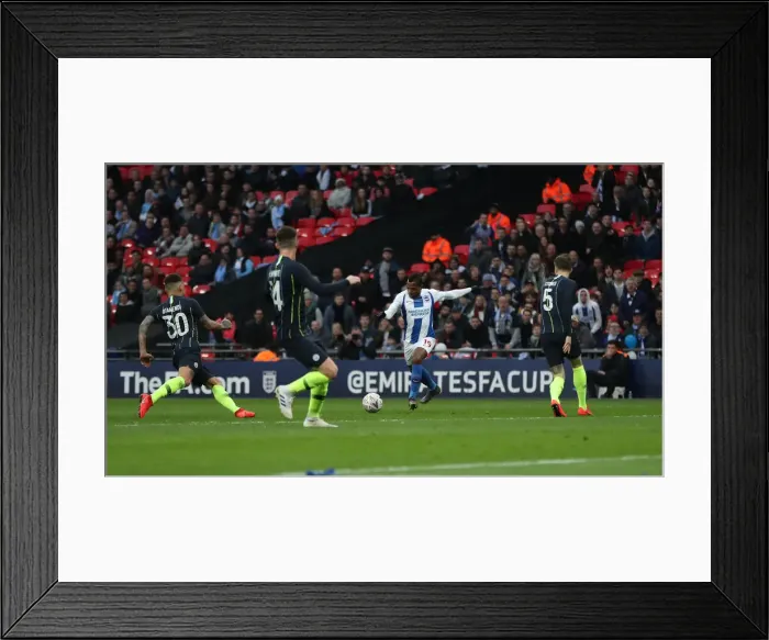 Framed Print : Manchester City vs. Brighton and Hove Albion: Emirates FA Cup Semi-Final Battle at Wembley Stadium (06APR19) Framed Print : Manchester City vs. Brighton and Hove Albion: Emirates FA Cup Semi-Final Battle at Wembley Stadium (06APR19)