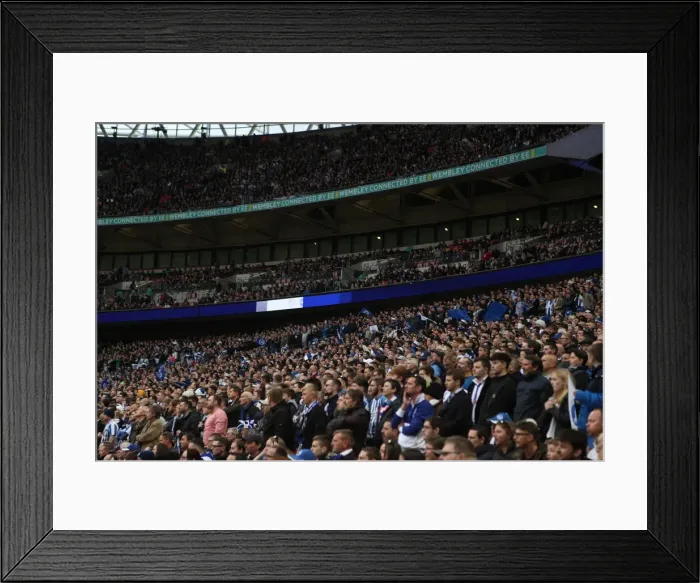Framed Print : Manchester City vs. Brighton & Hove Albion: FA Cup Semi-Final Battle at Wembley Stadium (06.04.19)