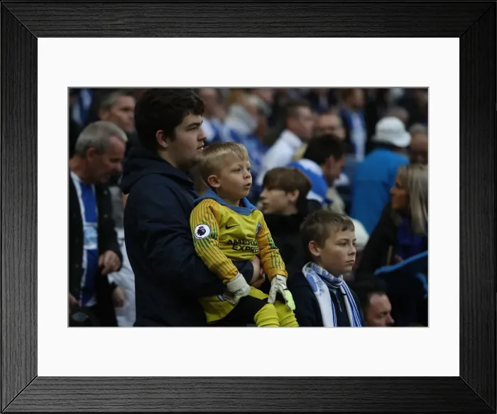 Framed Print : Manchester City vs. Brighton and Hove Albion: FA Cup Semi-Final Battle at Wembley Stadium (06APR19)