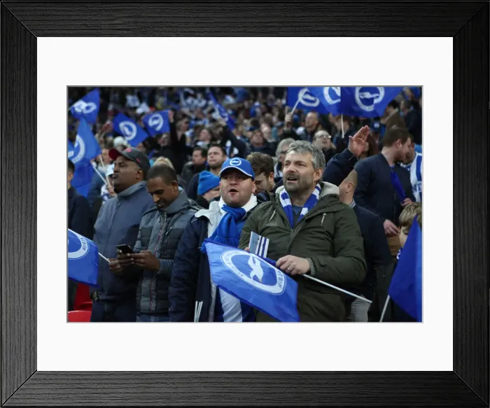 Framed Print : Manchester City vs. Brighton and Hove Albion: Emirates FA Cup Semi-Final Showdown at Wembley Stadium (06APR19) Framed Print : Manchester City vs. Brighton and Hove Albion: Emirates FA Cup Semi-Final Showdown at Wembley Stadium (06APR19)
