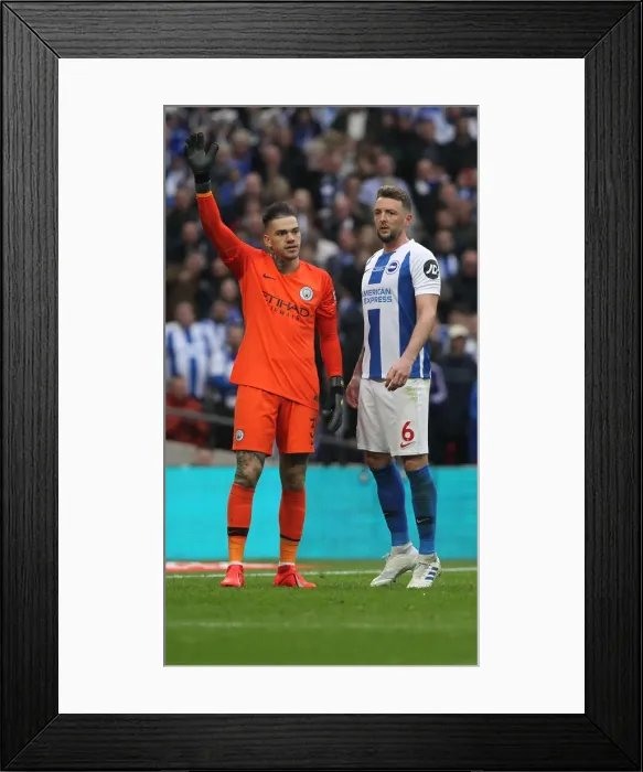 Framed Print : Manchester City vs. Brighton and Hove Albion: FA Cup Semi-Final Showdown at Wembley Stadium (06APR19) Framed Print : Manchester City vs. Brighton and Hove Albion: FA Cup Semi-Final Showdown at Wembley Stadium (06APR19)