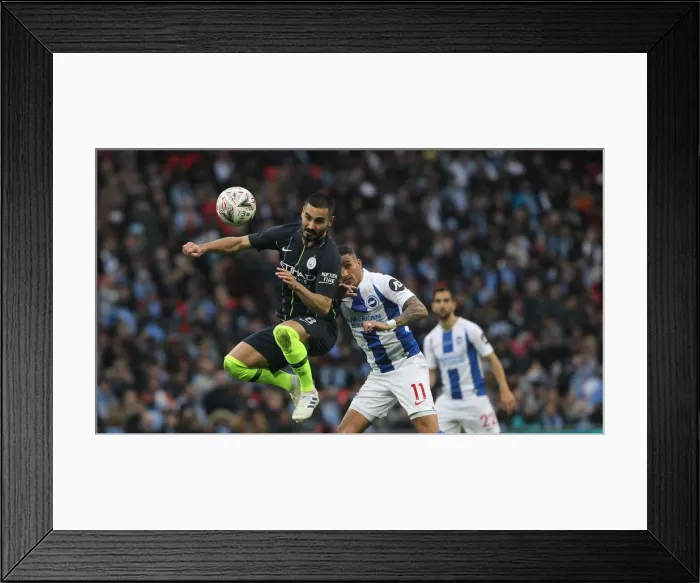 Framed Print : Manchester City vs. Brighton and Hove Albion: Emirates FA Cup Semi-Final Battle at Wembley Stadium (06APR19) Framed Print : Manchester City vs. Brighton and Hove Albion: Emirates FA Cup Semi-Final Battle at Wembley Stadium (06APR19)
