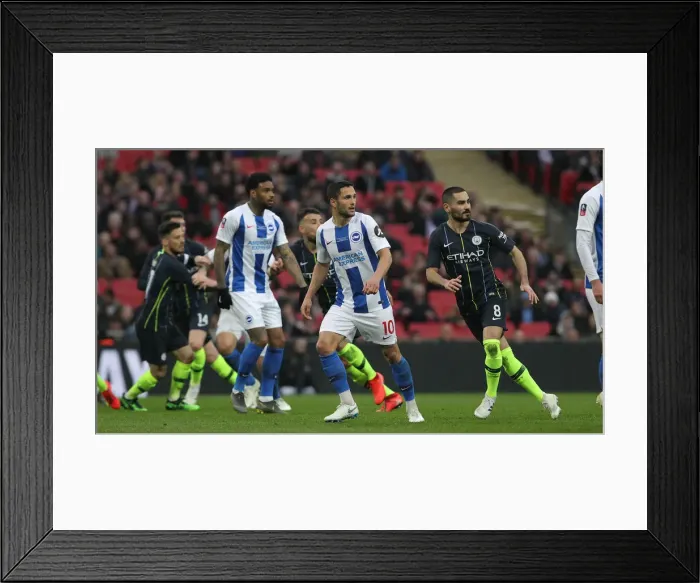 Framed Print : Manchester City vs. Brighton and Hove Albion: Emirates FA Cup Semi-Final Showdown at Wembley Stadium (06APR19) Framed Print : Manchester City vs. Brighton and Hove Albion: Emirates FA Cup Semi-Final Showdown at Wembley Stadium (06APR19)