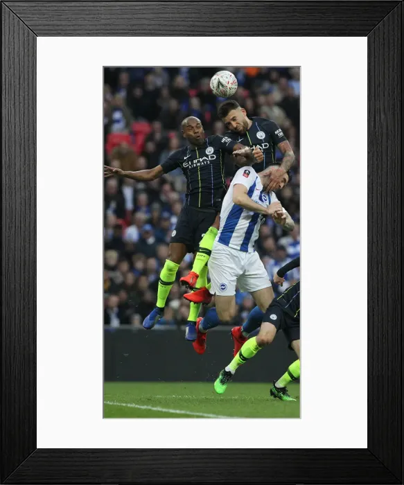 Framed Print : Manchester City vs. Brighton and Hove Albion: Emirates FA Cup Semi-Final Battle at Wembley Stadium (06APR19) Framed Print : Manchester City vs. Brighton and Hove Albion: Emirates FA Cup Semi-Final Battle at Wembley Stadium (06APR19)