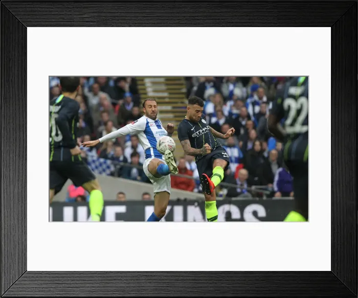 Framed Print : Manchester City vs. Brighton and Hove Albion: Emirates FA Cup Semi-Final Showdown at Wembley Stadium (06APR19) Framed Print : Manchester City vs. Brighton and Hove Albion: Emirates FA Cup Semi-Final Showdown at Wembley Stadium (06APR19)
