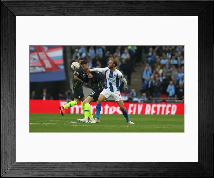Framed Print : Manchester City vs. Brighton and Hove Albion: FA Cup Semi-Final Battle at Wembley Stadium (06APR19) Framed Print : Manchester City vs. Brighton and Hove Albion: FA Cup Semi-Final Battle at Wembley Stadium (06APR19)