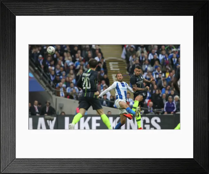 Framed Print : Manchester City vs. Brighton and Hove Albion: Emirates FA Cup Semi-Final Showdown at Wembley Stadium (06APR19) Framed Print : Manchester City vs. Brighton and Hove Albion: Emirates FA Cup Semi-Final Showdown at Wembley Stadium (06APR19)