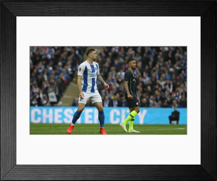 Framed Print : Emirates FA Cup Semi-Final: Manchester City vs. Brighton & Hove Albion Showdown at Wembley Stadium (06APR19) Framed Print : Emirates FA Cup Semi-Final: Manchester City vs. Brighton & Hove Albion Showdown at Wembley Stadium (06APR19)