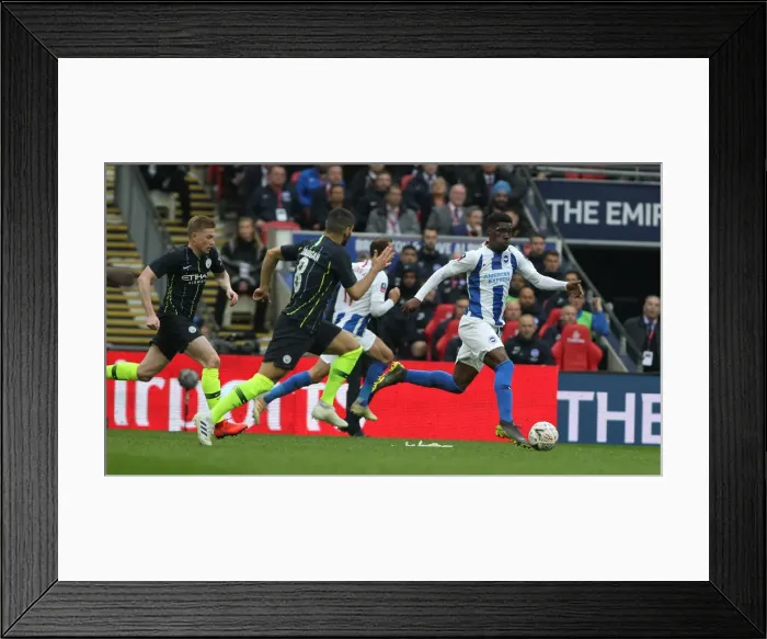 Framed Print : Manchester City vs. Brighton and Hove Albion: Emirates FA Cup Semi-Final Battle at Wembley Stadium (06APR19) Framed Print : Manchester City vs. Brighton and Hove Albion: Emirates FA Cup Semi-Final Battle at Wembley Stadium (06APR19)